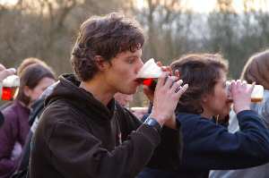 Ben Windsor taking part in the boat race