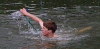 Braving the treacherous river Cam