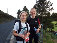 Helen and Fiona before the Day 2 Start