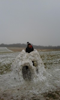 Jonathan in the bully hut