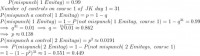 Statistical analysis showing the chance of mispunching at the JK!